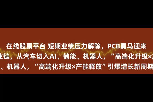 在线股票平台 短期业绩压力解除，PCB黑马迎来转折点！深耕马斯克产业链，从汽车切入AI、储能、机器人，“高端化升级×产能释放”引爆增长新周期